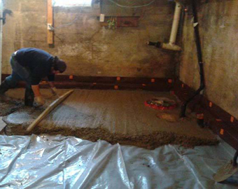 Concrete floor replacement