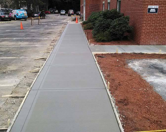 Concrete walkway
